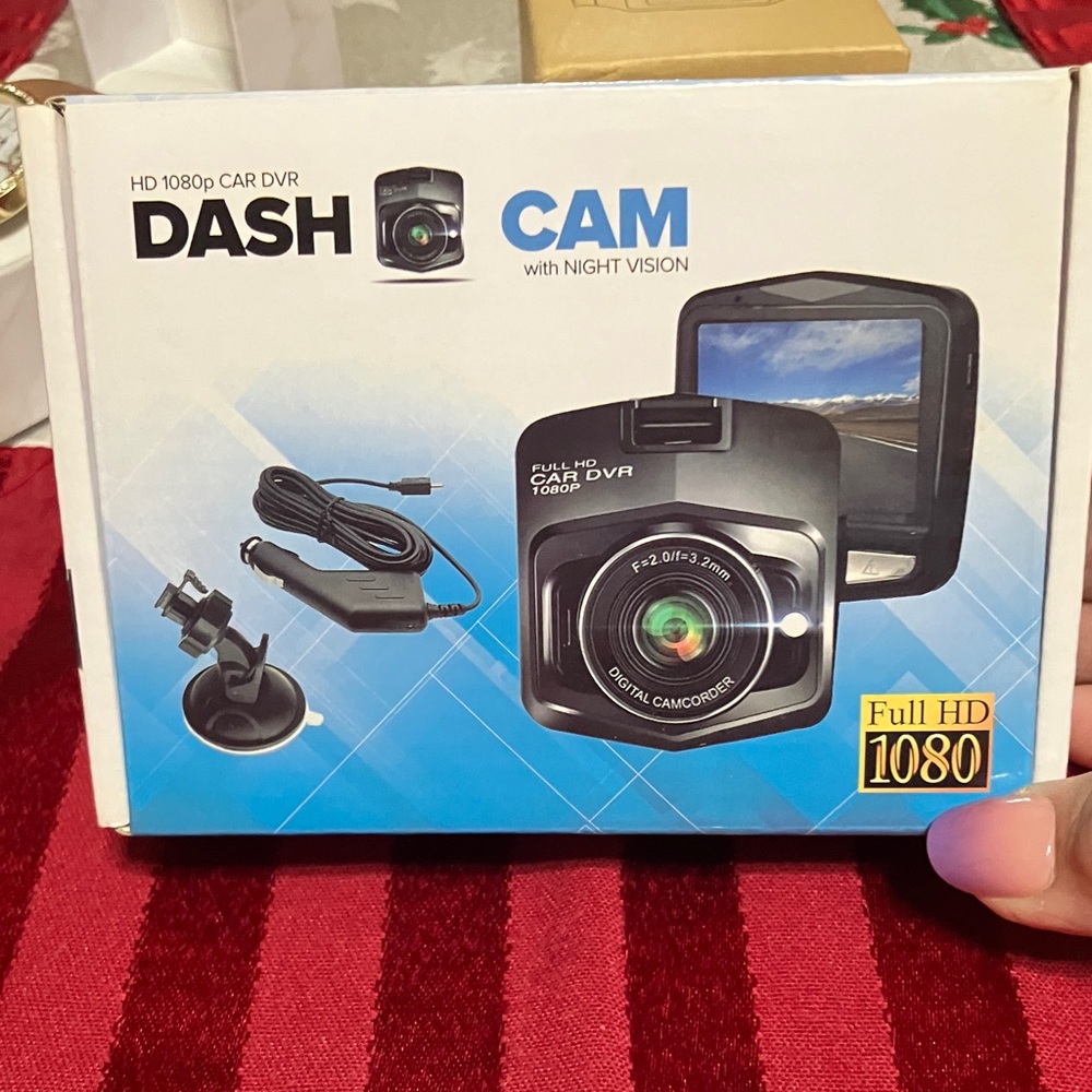 Ash HD 1080p Car DVR Dash Cam - Black and Blue